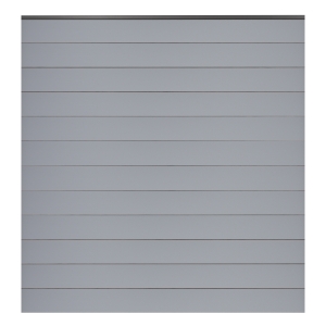 GroJa BasicLine Steckzaun-Set schmal silbergrau DB703 180x180cm