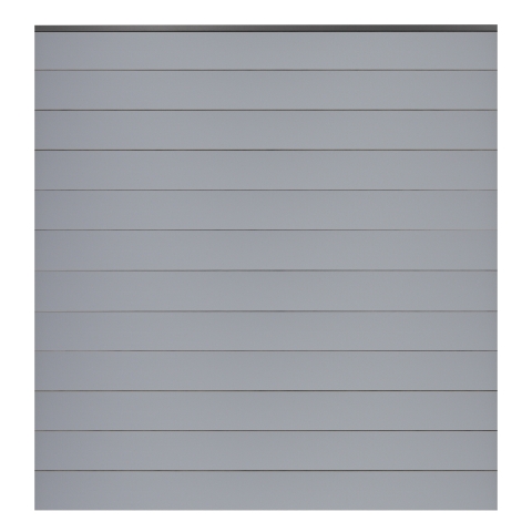GroJa BasicLine Steckzaun-Set schmal silbergrau DB703 180x180cm