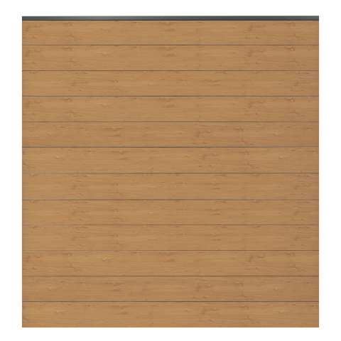 GroJa BasicLine Steckzaun-Set schmal Asteiche Natur DB703 180x180cm