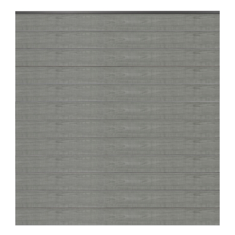 GroJa BasicLine Steckzaun-Set schmal Grey Ash Cut DB703 180x180cm