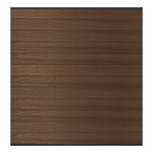 Elephant Steckzaun Set Mix and Match 180x174cm WPC Natural Dark Brown co-ex anth. Leisten