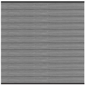 Elephant Steckzaun Set Mix and Match 180x174cm WPC  Duo-Dark Grey co-extrudiert anth. Leisten