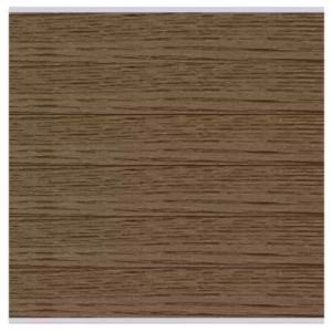 Elephant Steckzaun Set Mix and Match 180x174cm WPC Driftwood Dark breit co-extrudiert silber Leisten