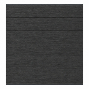 Elephant Steckzaun Set Mix and Match 180x174cm WPC Anthrazit breit co-extrudiert anth. Leisten