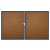 Groja BasicLine Steckzaun schmal Doppeltor DIN Rechts Sonderbreite H:180cm Golden Oak DB703