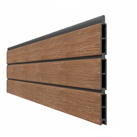 GrojaSolid Rhombus Einzelprofil 1,9x30x180cm Teak co-extrudiert