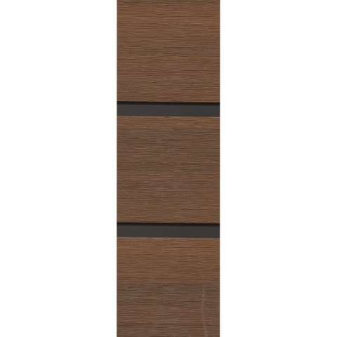 GrojaSolid Rhombus Steckzaun-Set Teak co-extrudiert 180x180cm