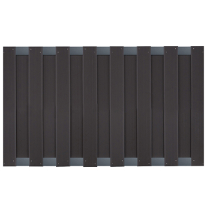 Groja WPC Fertigzaun 180x90cm gerillt anthrazit - anthrazit-DB703