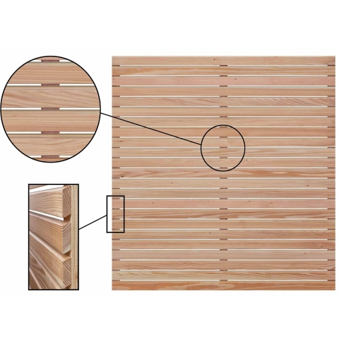 Selbstbauzaun Rhombus L&auml;rche 180x180cm 51460