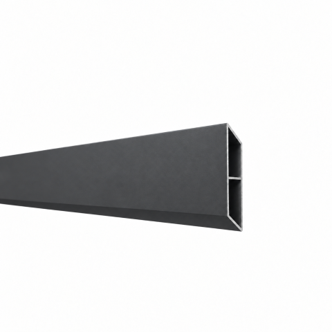Elephant Dark Line Rhombus Aluminium horizontal anthrazit 180x180cm