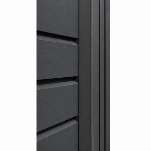 Elephant Dark Line Rhombus Aluminium horizontal anthrazit 180x180cm