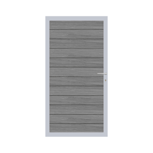 Elephant Mix and Match Zauntor Alu 98x180cm, Bausatz Füllung WPC Duo-Dark Grey co-extrudiert