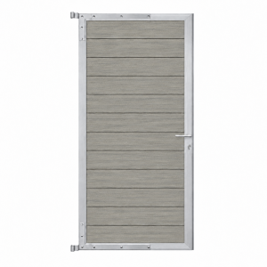 Elephant Mix and Match Zauntor Alu 98x175cm, Bausatz F&uuml;llung WPC Natural Grey co-extrudiert