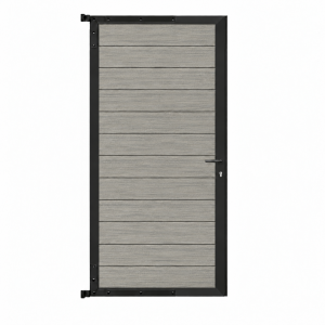 Elephant Mix and Match Zauntor anthrazit 98x175cm, Bausatz F&uuml;llung WPC Natural Grey co-extrudiert