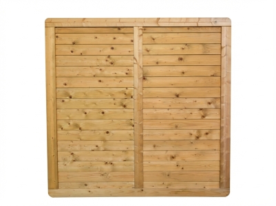 Massivzaun Toskana 180x180cm geschlossen Fichte kdi gr&uuml;n