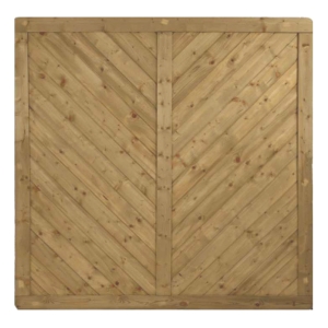 Massivzaun Trentino 180x180cm geschlossen Fichte kdi gr&uuml;n