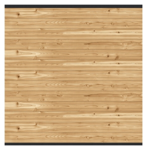 Osmo Juel A Zeder naturbelassen Steckzaun ca. 175x179 cm, Leiste Anthrazit