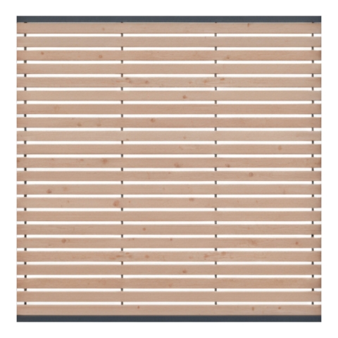 Sichtschutzzaun Nizza L&auml;rche-Douglasie 180x180 Bausatz (4-teilig)