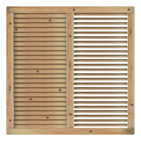 Jalousiezaun Limone L&auml;rche-Douglasie 180x180cm