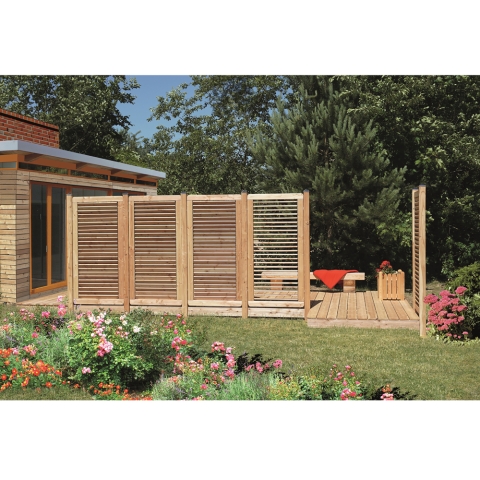 Jalousiezaun Limone L&auml;rche-Douglasie 90x180cm