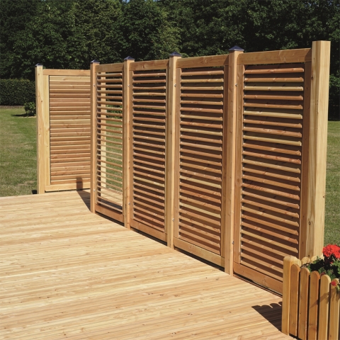 Jalousiezaun Limone L&auml;rche-Douglasie 90x180cm