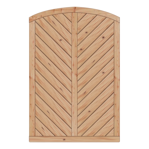 Sichtschutzzaun Lyon L&auml;rche-Douglasie 120-180-165cm