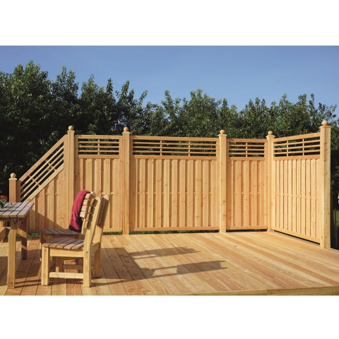 Sichtschutzzaun Locarno L&auml;rche-Douglasie 90x180cm