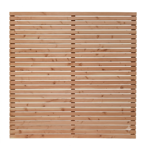 Sichtschutzzaun Rhombus L?rche-Douglasie, 28 Leisten 180x180cm