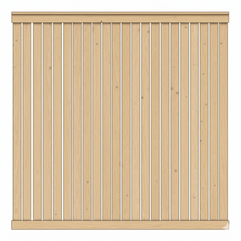 Sichtschutzzaun Faaborg II L&auml;rche-Douglasie 180x180cm