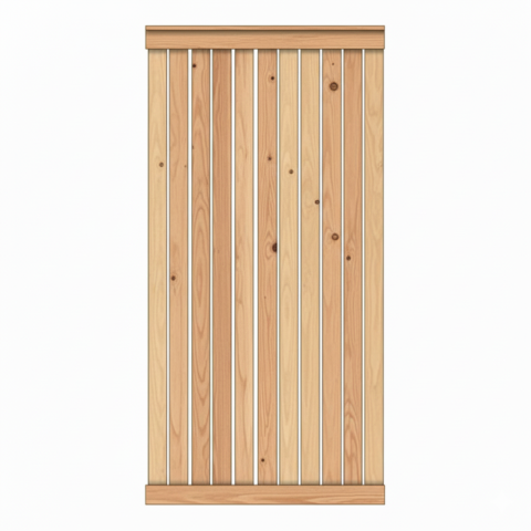 Sichtschutzzaun Faaborg II L&auml;rche-Douglasie 90x180cm