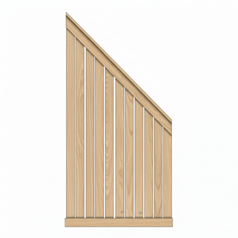 Sichtschutzzaun Faaborg II L&auml;rche-Douglasie 90x180-90cm