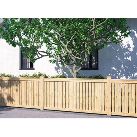 Vorgartenzaun Faaborg II L&auml;rche-Douglasie 180x90cm