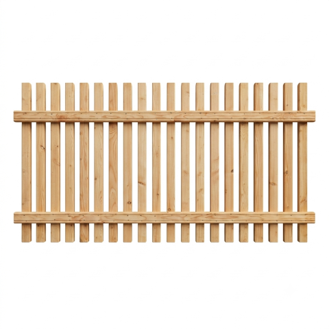 Vorgartenzaun Lattenzaun L?rche natur 200x80cm. R?ckseite