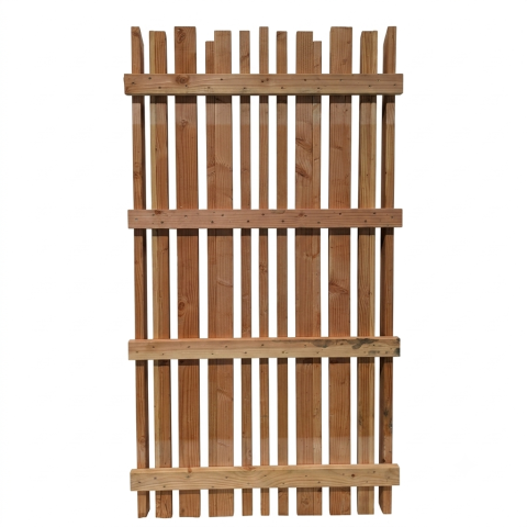 Lattenzaun Vario L?rche-Douglasie natur 90x180cm R?ckseite