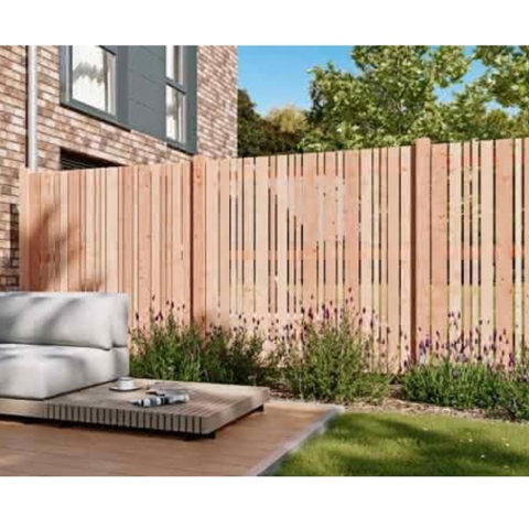 Sichtschutzzaun Siena L&auml;rche-Douglasie 180x180cm