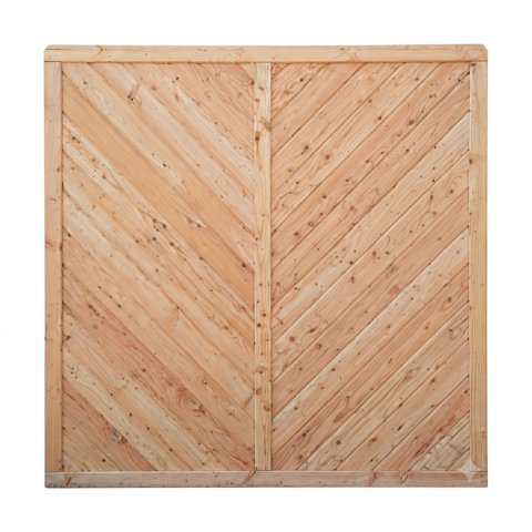 Sichtschutzzaun Lugano geschlossen L?rche-Douglasie 180x180cm
