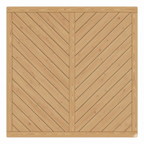 Sichtschutzzaun Lugano L&auml;rche-Douglasie 180x180cm