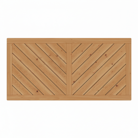 Vorgartenzaun Lugano L&auml;rche-Douglasie 180x90cm