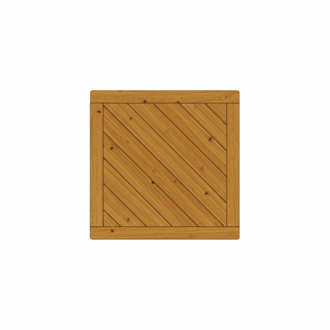 Vorgartenzaun Lugano L&auml;rche-Douglasie 90x90cm