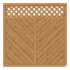 Lärche Natur mit Rankgitter