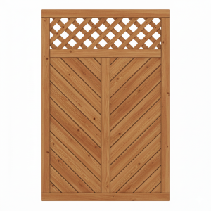 Sichtschutzzaun Lugano L&auml;rche-Douglasie 120x180cm mit Rankgitter