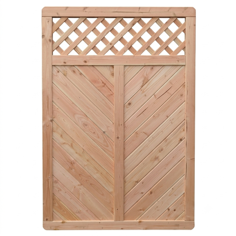 Sichtschutzzaun Lugano L?rche-Douglasie 120x180cm mit Rankgitter