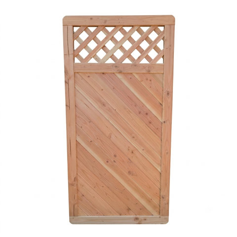 Sichtschutzzaun Lugano L?rche-Douglasie 90x180cm mit Rankgitter