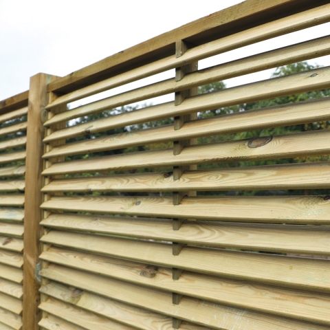 Sichtschutzzaun Merida Fichte KDI gr&uuml;n 180x180cm