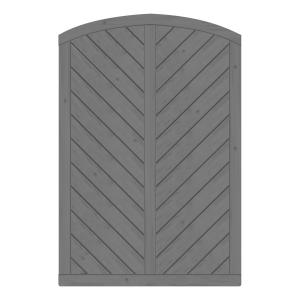 Sichtschutzzaun Lyon Fichte farbbehandelt Granit 120-180-165cm