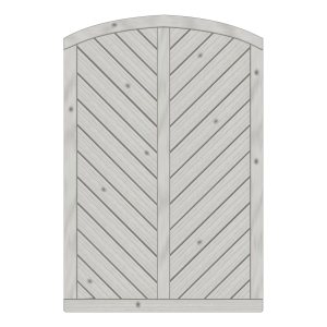 Sichtschutzzaun Lyon Fichte farbbehandelt Grau 120-180-165cm