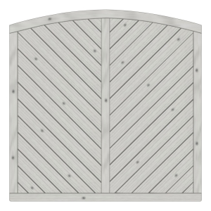 Sichtschutzzaun Lyon farbbehandelt Fichte Grau 180-180-165cm