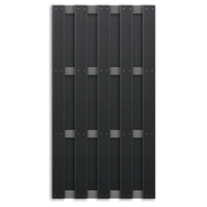 Elephant Basic Sichtschutz WPC, Anthrazit-Anthrazit 90x180cm