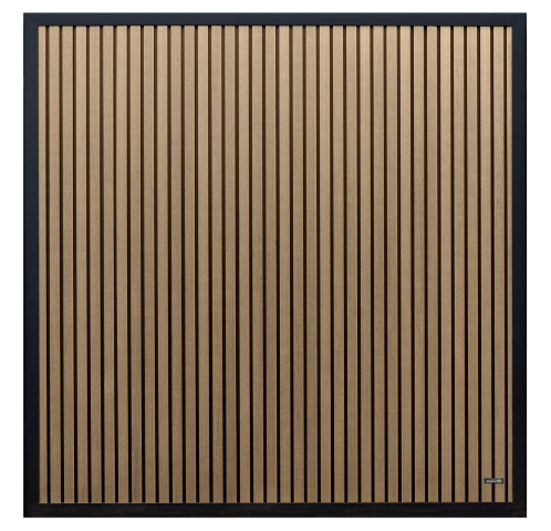 Elephant Dark Line Stripes Oak and Black 180x180cm WPC co-extrudiert