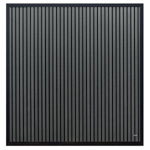 Elephant Dark Line Stripes Zaun 180x180cm Anthrazit WPC